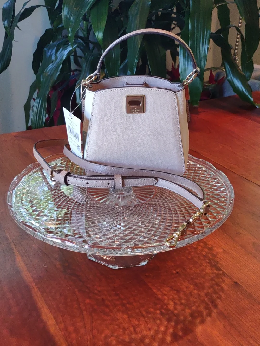 Kate Spade MINI Phoebe Colorblock in toasted hazelnut & Cream. New with tags. - Picture 9 of 9